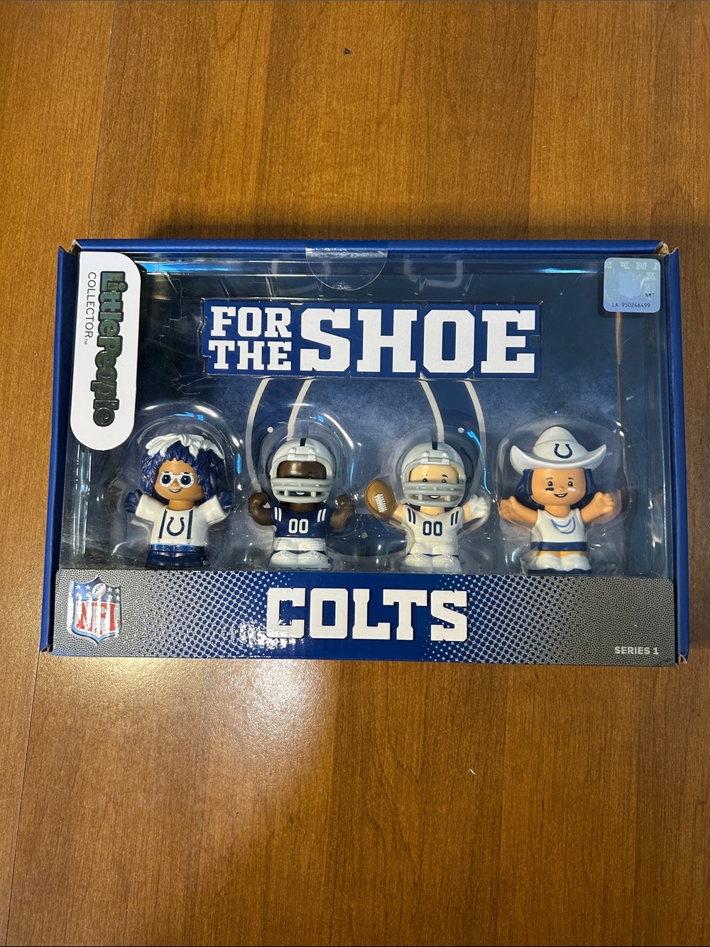 Fischer Price Little People Colts Collector Toy Set - White & Blue